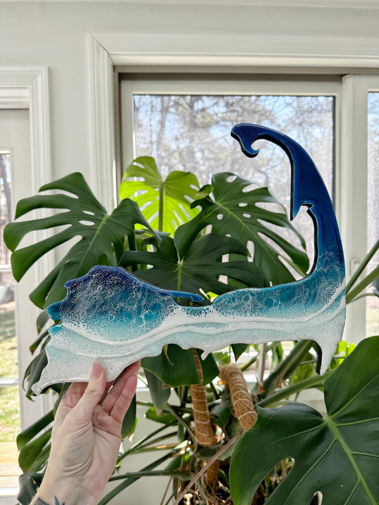 Cape Cod Wall Art | Ocean Wave Resin Decor 4/9/26