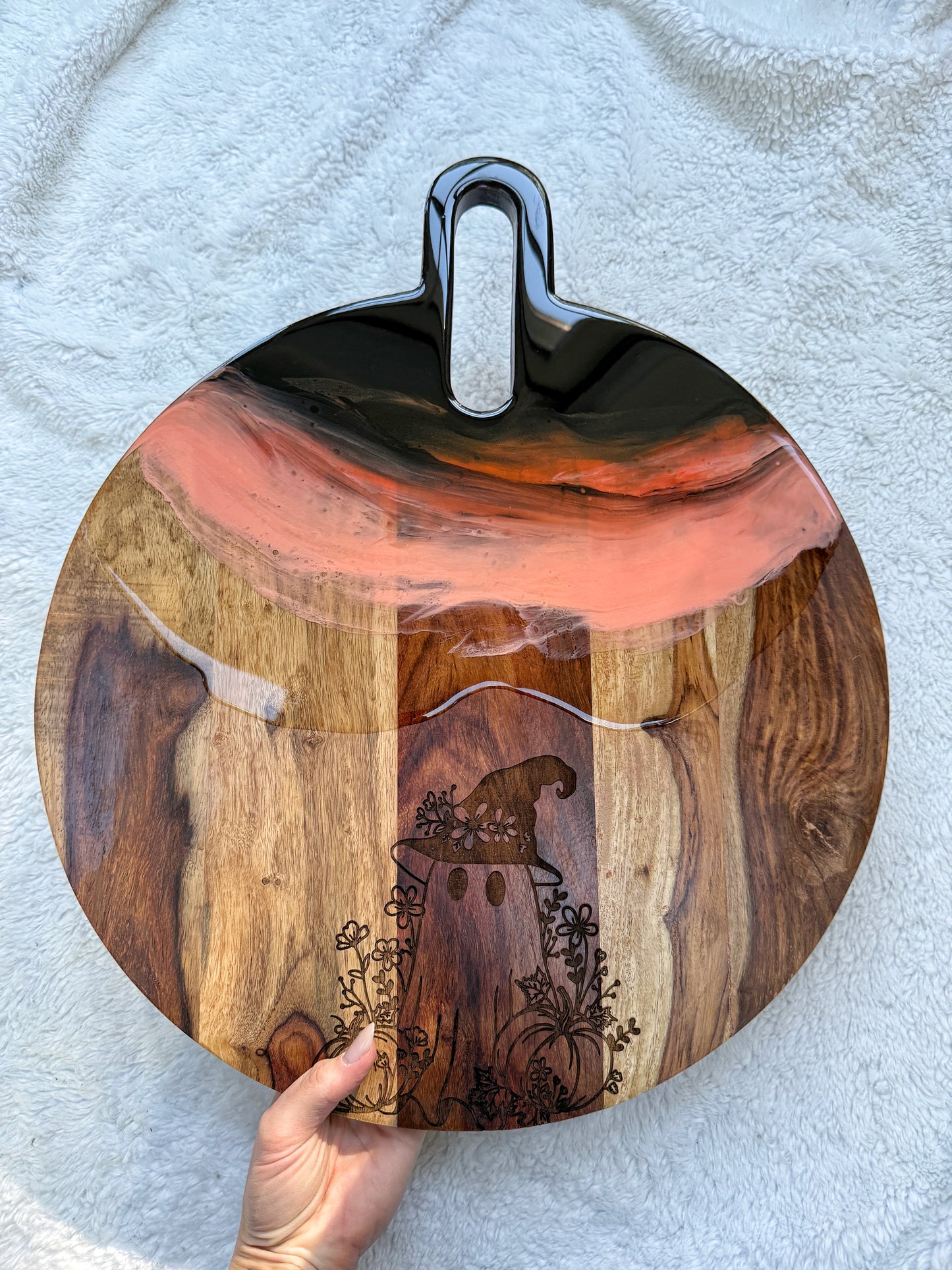 Halloween Cutting/Charcuterie Board - Acacia