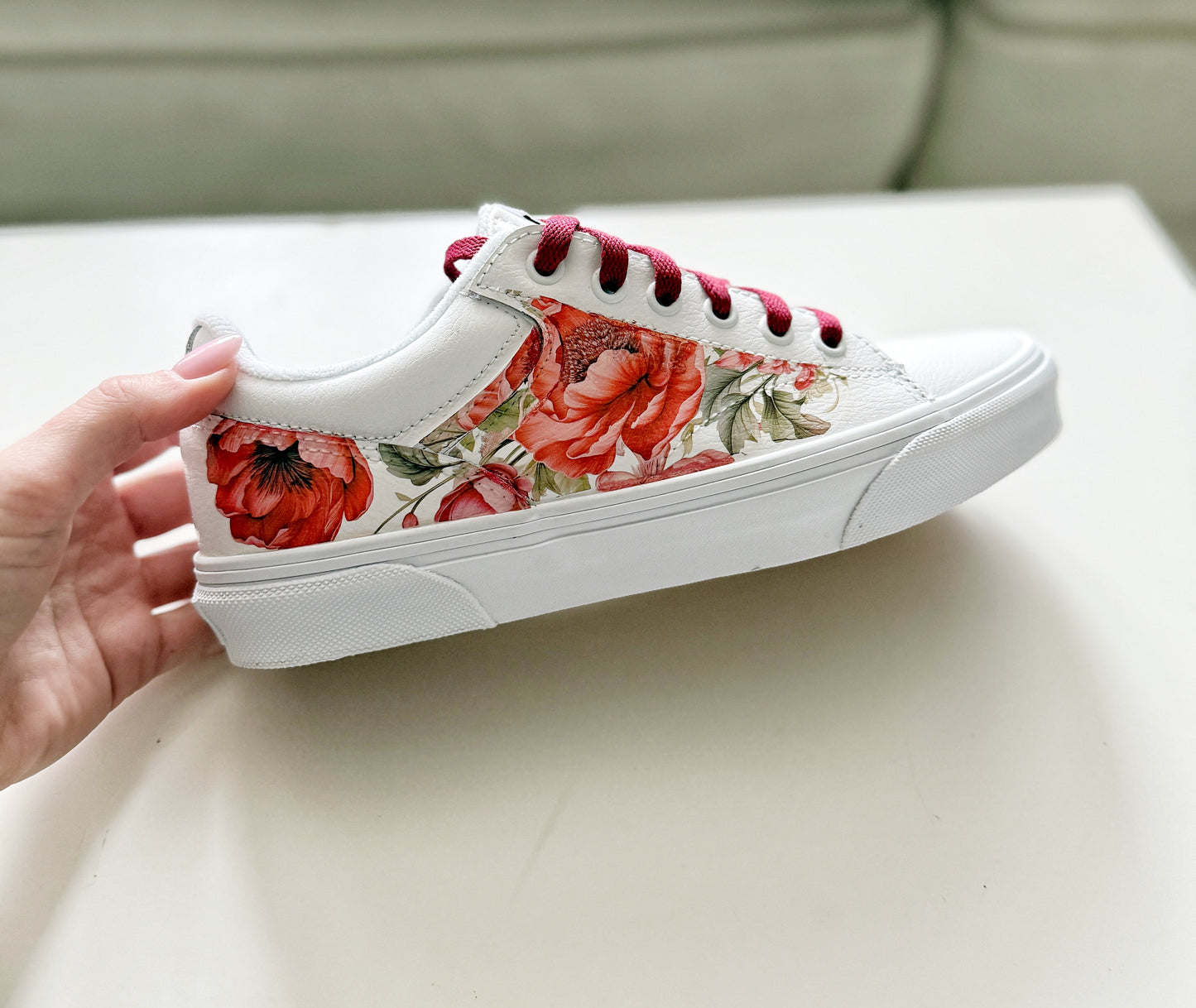 Custom Floral Sneakers