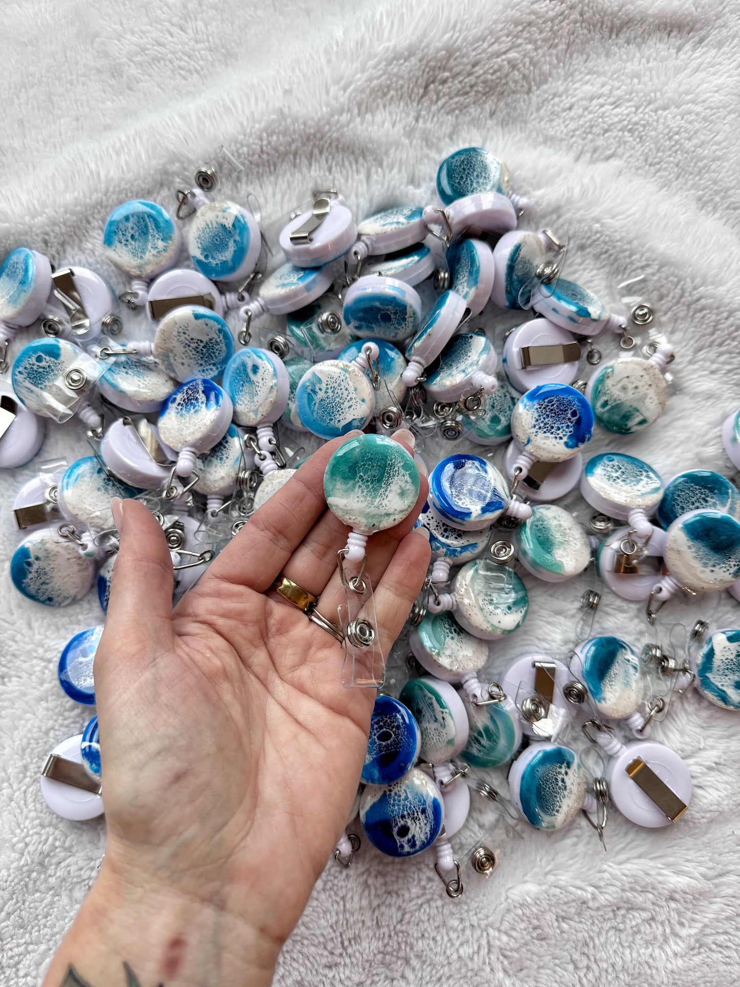 Ocean Wave Badge ID Reel