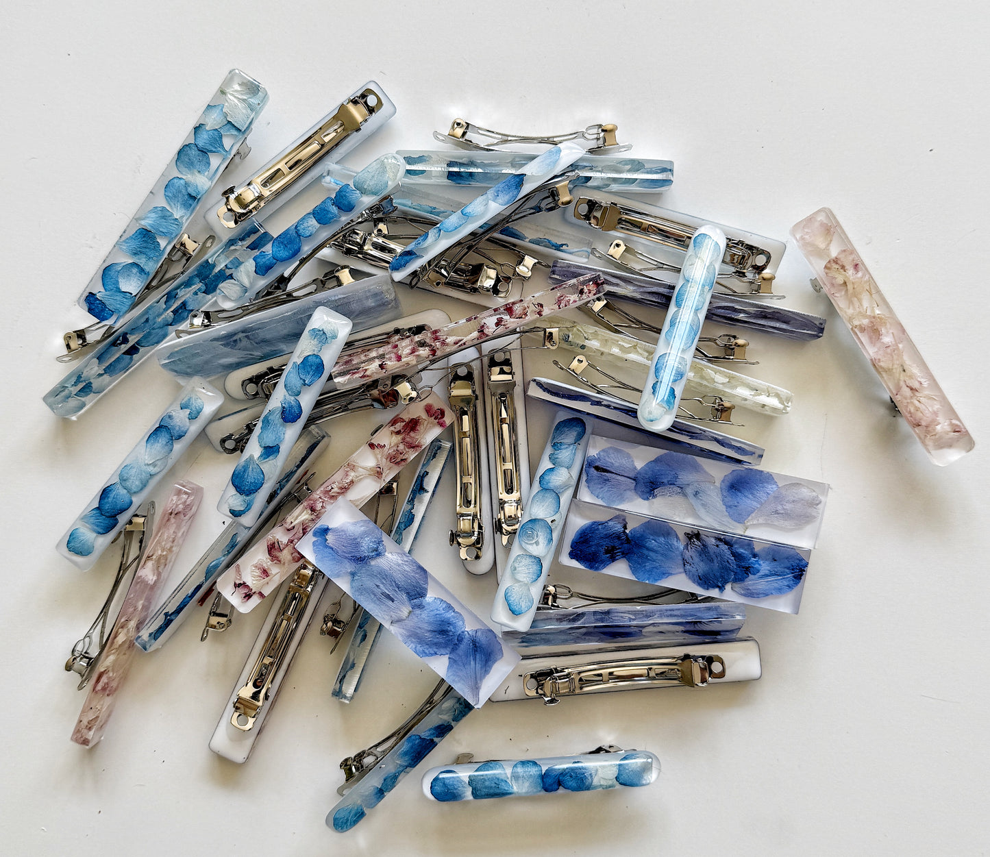 Resin Floral Barrette