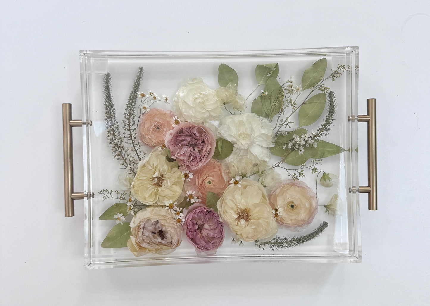 Floral Tray 11" x 14" Acrylic