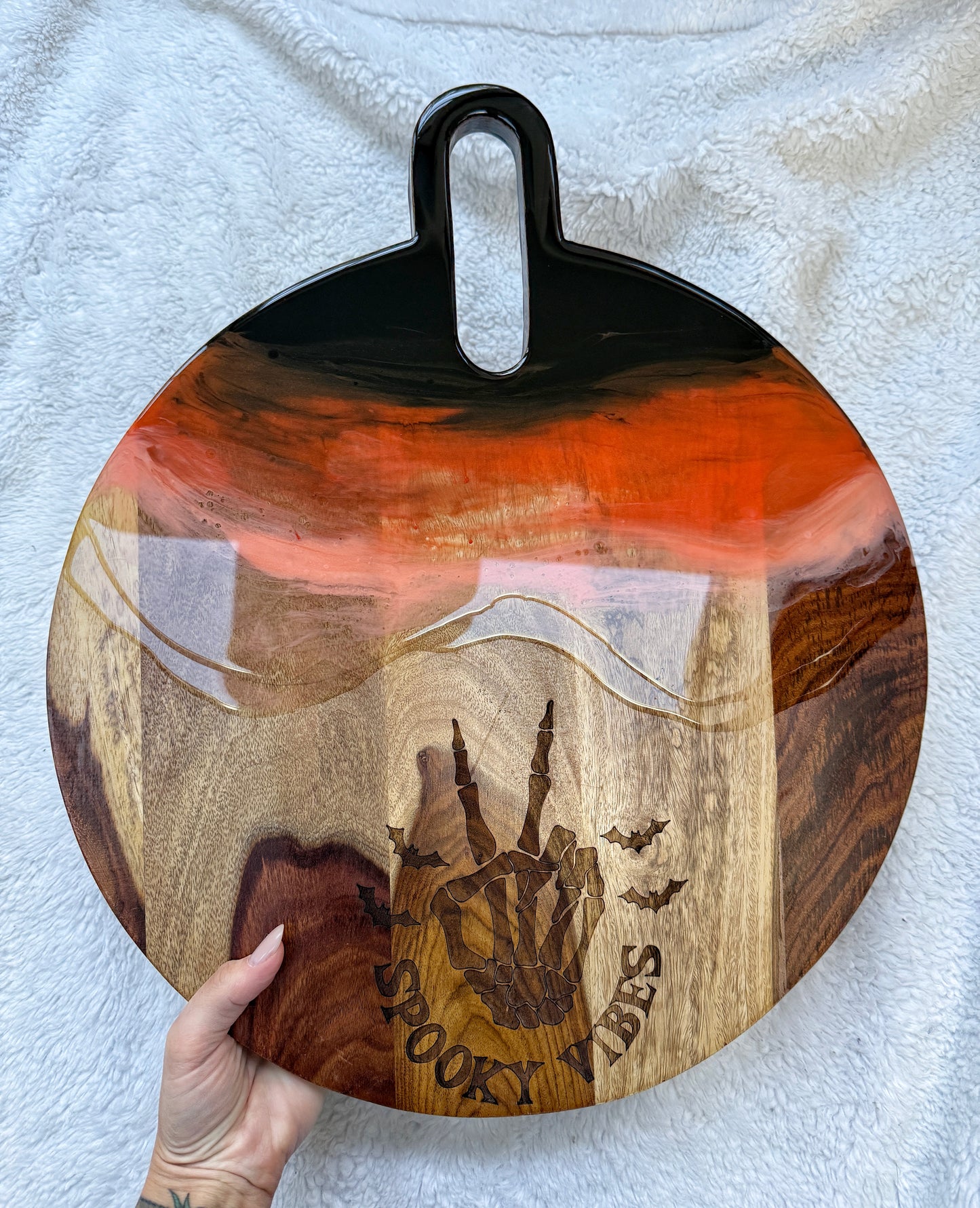 Halloween Cutting/Charcuterie Board - Acacia