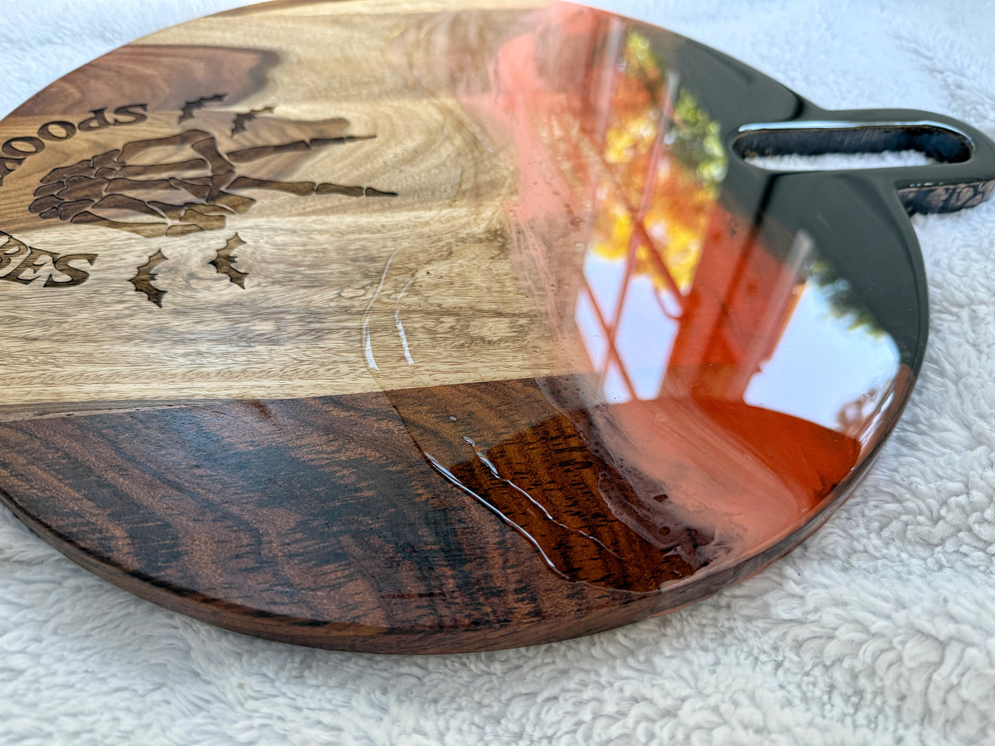 Halloween Cutting/Charcuterie Board - Acacia