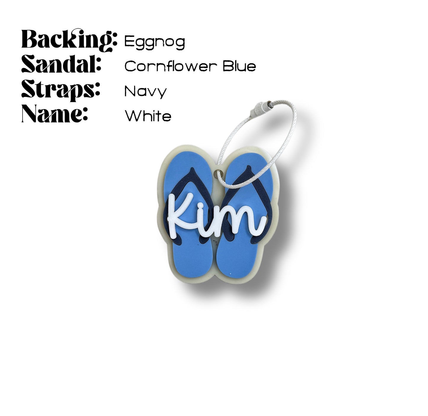 Custom Name Keychain | Personalized Acrylic Tag - Flip Flops