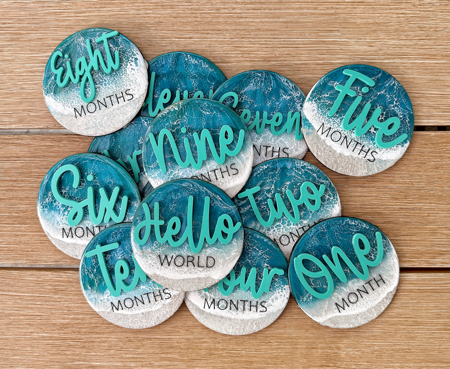 Baby Monthly Milestone Markers