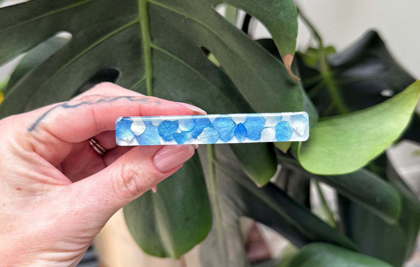 Resin Floral Barrette
