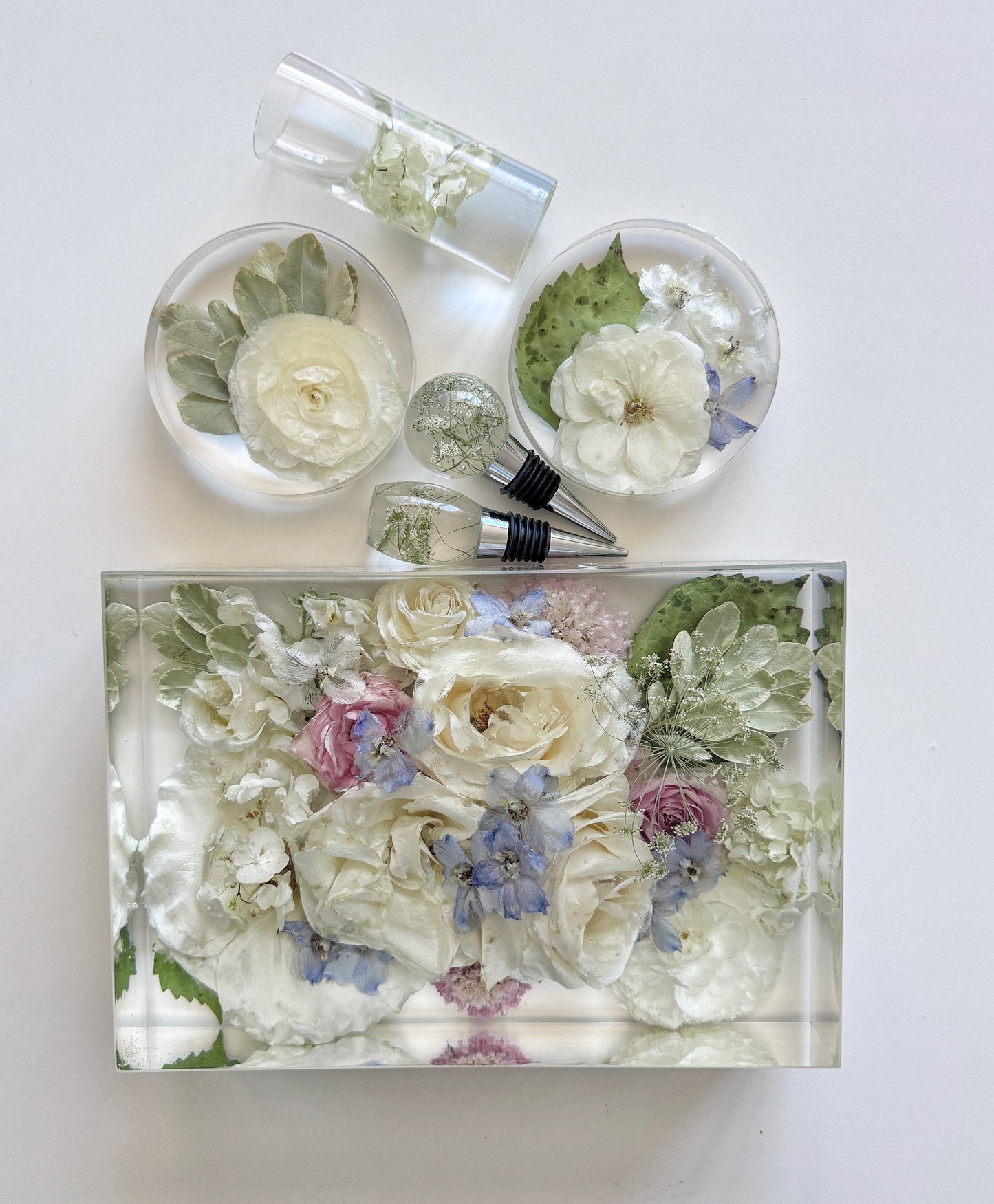 10" x 7" Rectangle Floral Preservation Keepsake