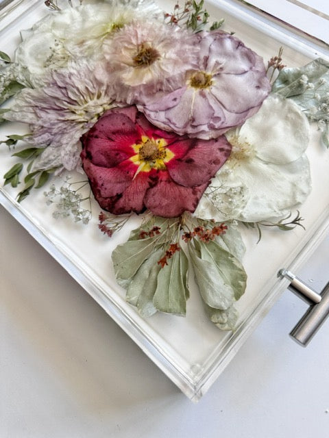 Floral Tray 11" x 14" Acrylic