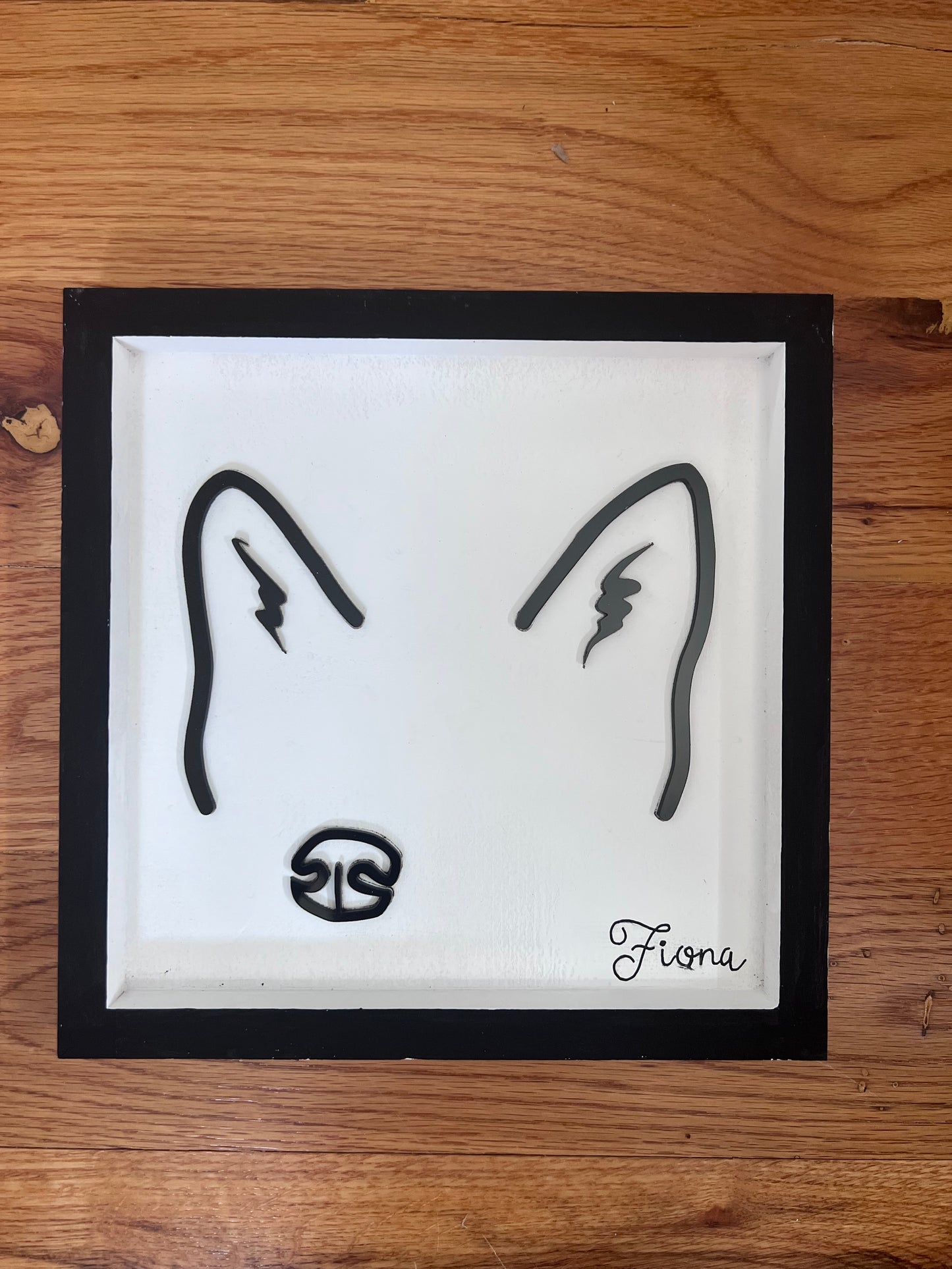Custom Pet Silhouette Portrait – Classic & Upgraded Options