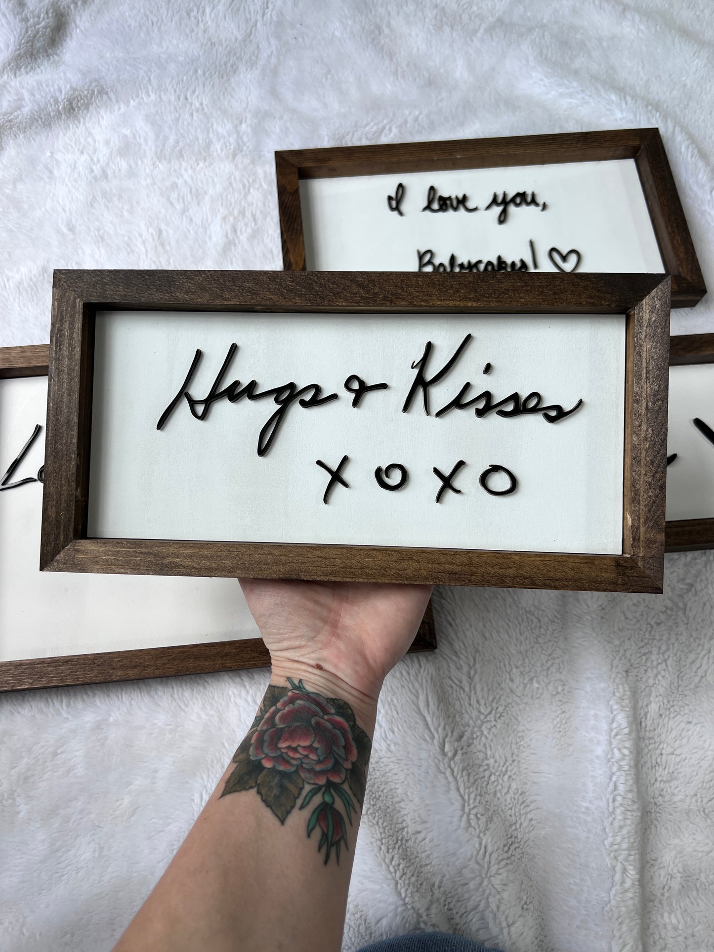 Custom handwriting sign