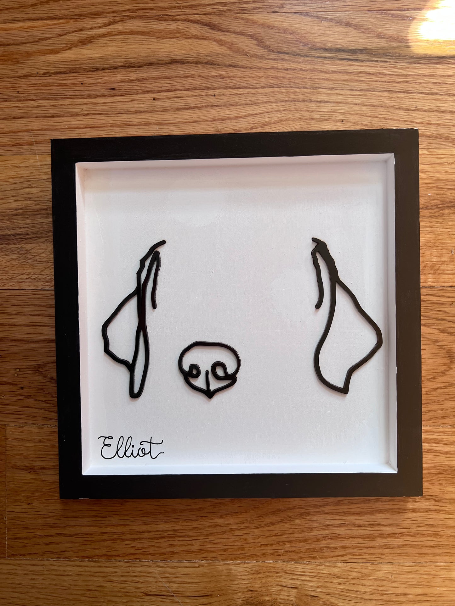 Custom Pet Silhouette Portrait – Classic & Upgraded Options
