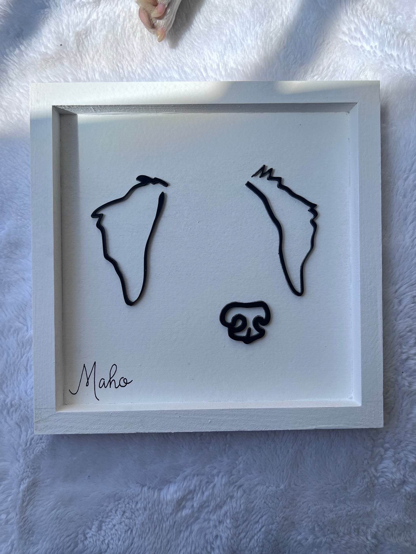 Custom Pet Silhouette Portrait – Classic & Upgraded Options