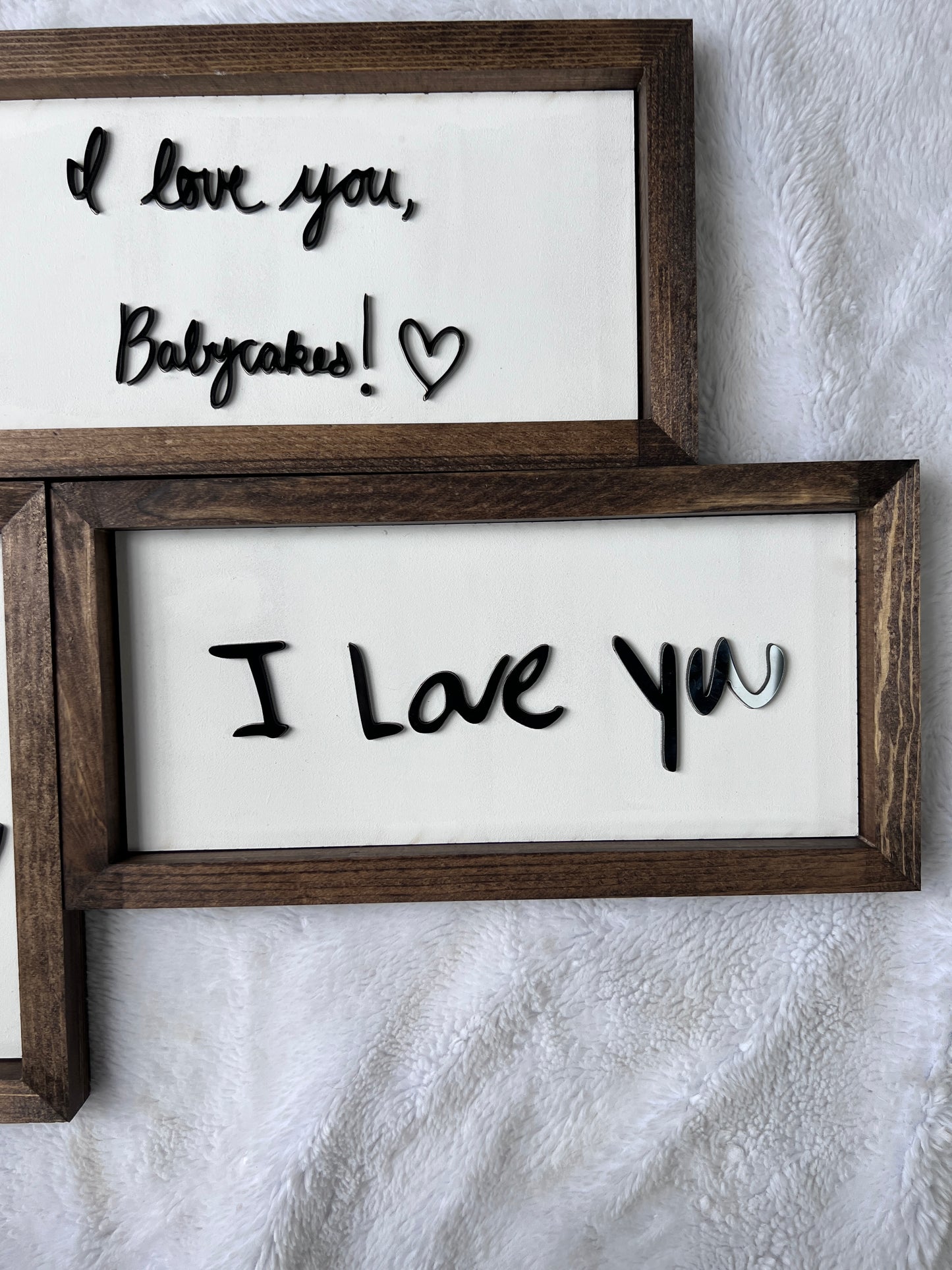 Custom handwriting sign