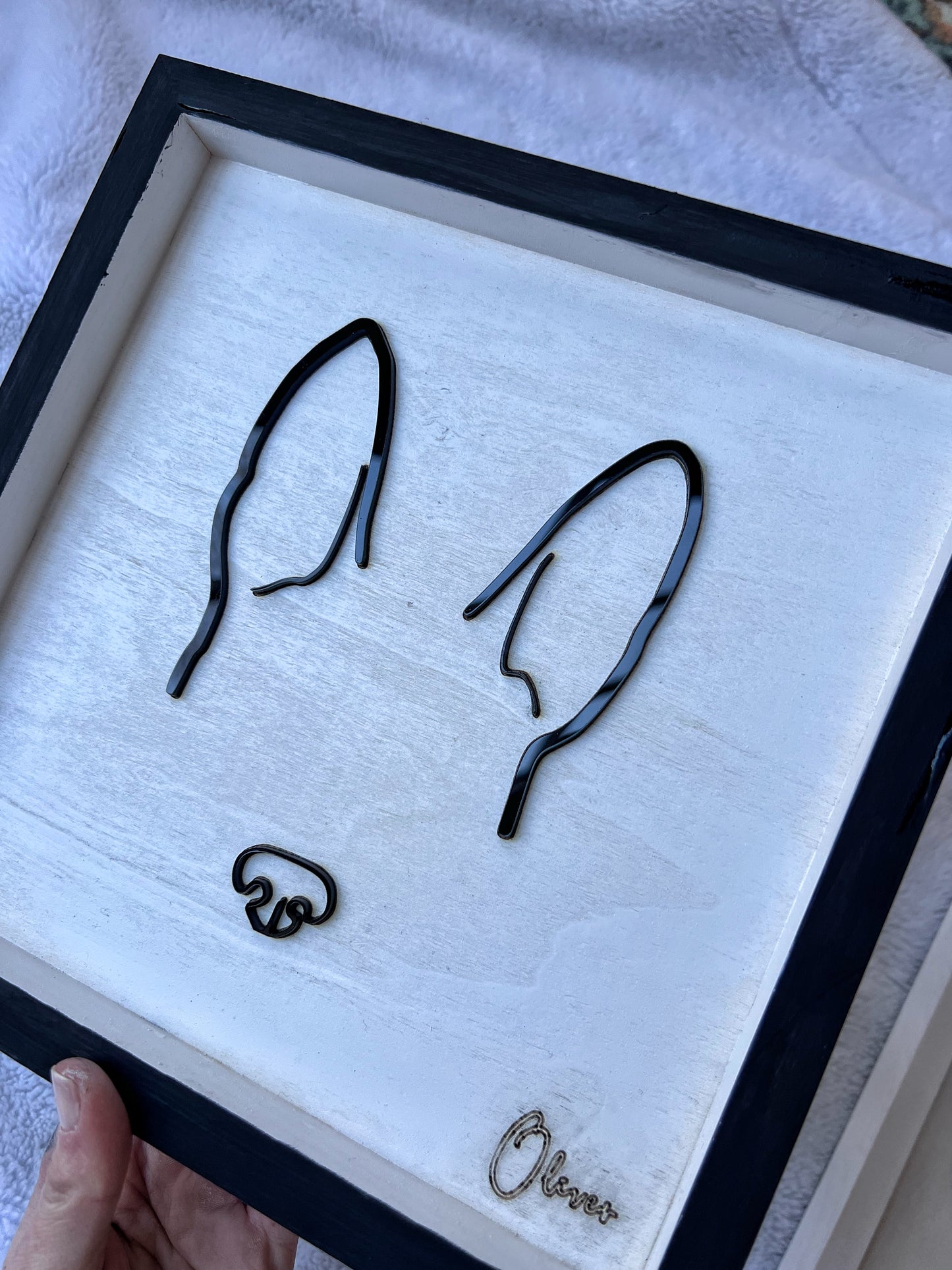 Custom Pet Silhouette Portrait – Classic & Upgraded Options