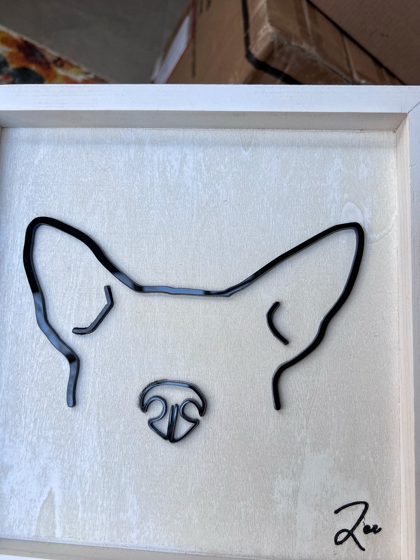 Custom Pet Silhouette Portrait – Classic & Upgraded Options