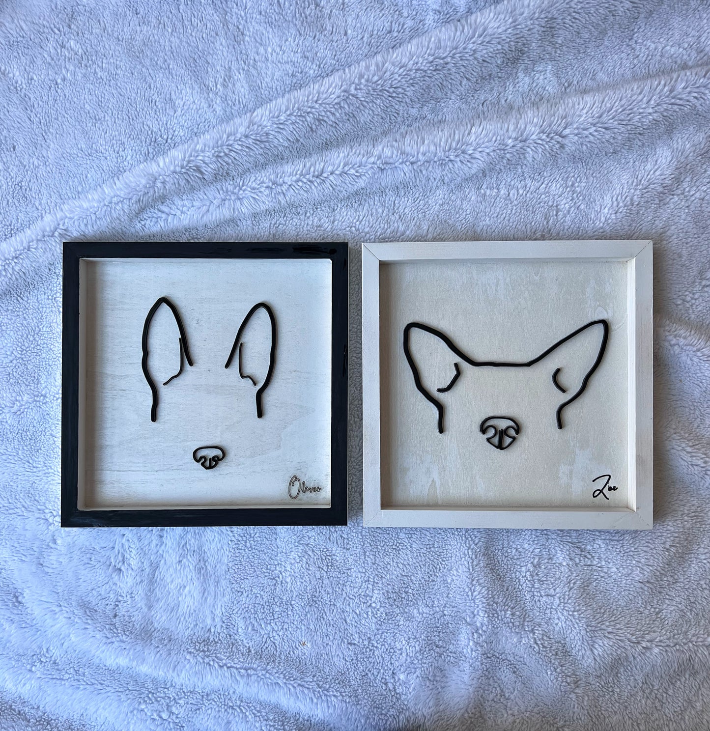 Custom Pet Silhouette Portrait – Classic & Upgraded Options