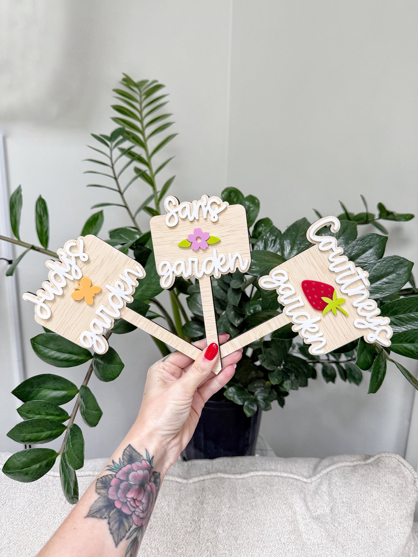 Personalized Garden Plant Stake – Custom Name Sign