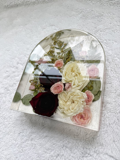 10" Arch Floral Preservation Keepsake