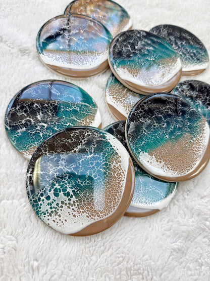 Resin Ocean Wave Coasters 4/9/26