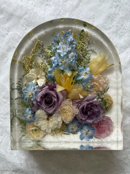 10" Arch Floral Preservation Keepsake