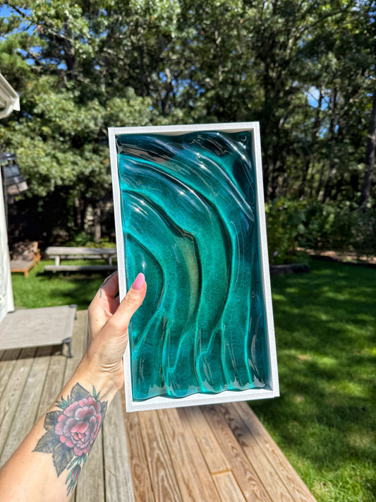 Cape Cod Ocean Ripple Resin Wall Art – Real Cape Cod Sand 9/17/26
