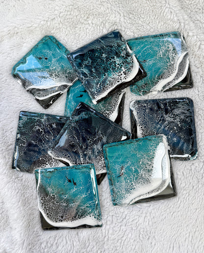 Slate Resin Ocean Wave Coasters 4/9/26