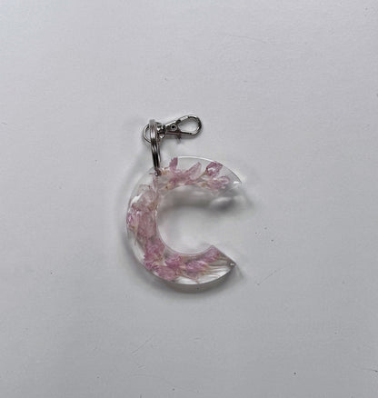 Letter Keychain Floral Preservation Keepsake - Add On Item