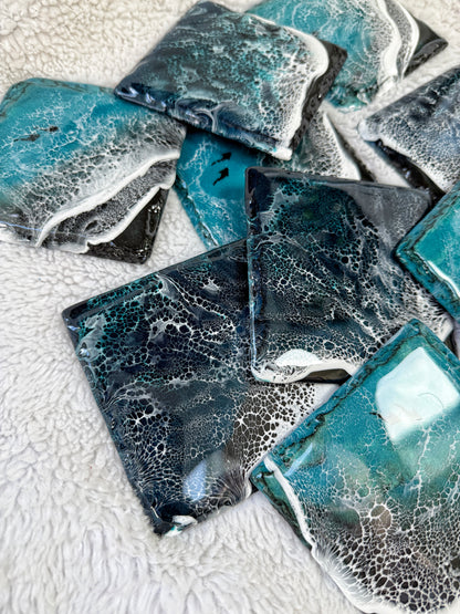 Slate Resin Ocean Wave Coasters 4/9/26