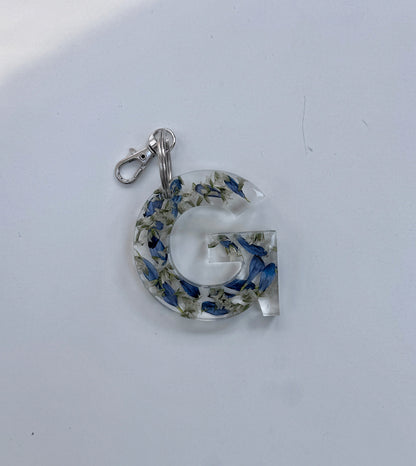 Letter Keychain Floral Preservation Keepsake - Add On Item