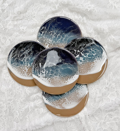 Resin Ocean Wave Coasters 4/9/26