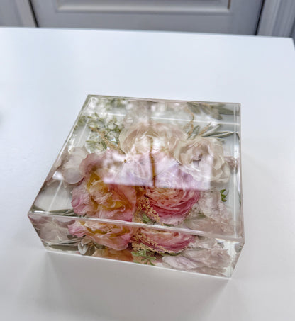 6" Square Floral Preservation Keepsake - Add On Item