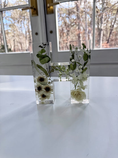 Letter Blocks Floral Preservation Keepsake - Add On Item