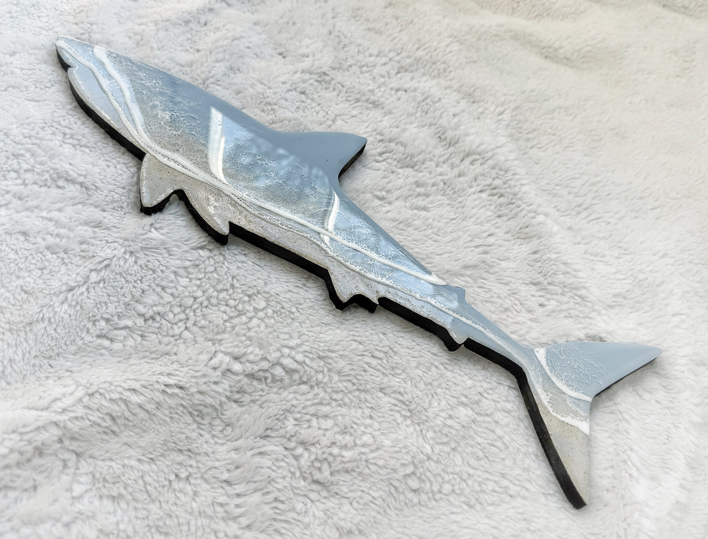 Great White Shark Wall Art | Ocean Wave Resin Decor 4/9/26