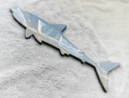 Great White Shark Wall Art | Ocean Wave Resin Decor 4/9/26