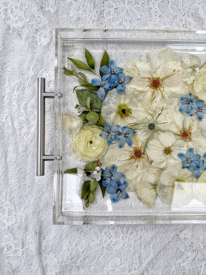 11" x 14" Acrylic Tray Floral Preservation Keepsake