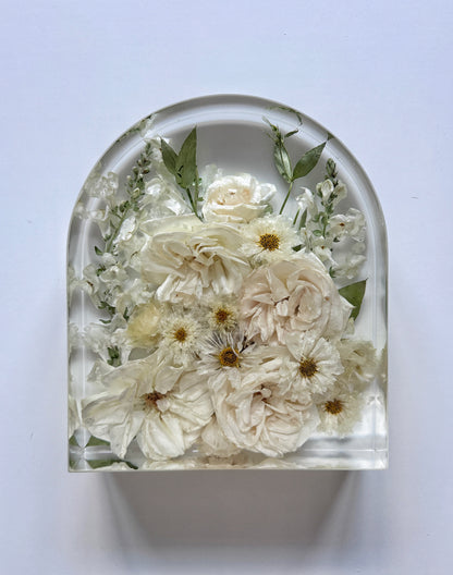 10" Arch Floral Preservation Keepsake