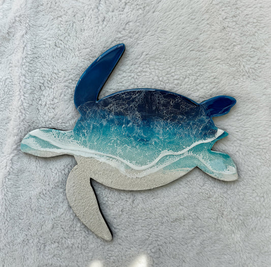 Sea Turtle Wall Art | Ocean Wave Resin Decor 4/9/26