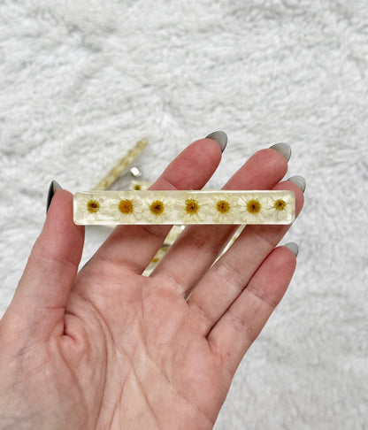 Resin Floral Barrette