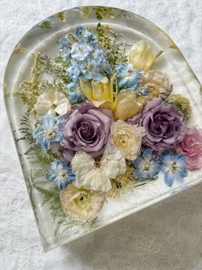 10" Arch Floral Preservation Keepsake