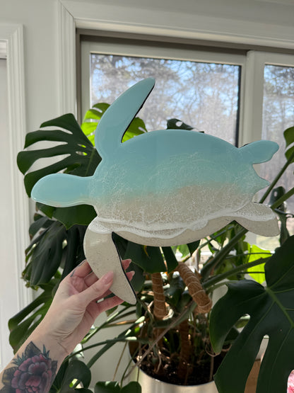 Sea Turtle Wall Art | Ocean Wave Resin Decor 4/9/26