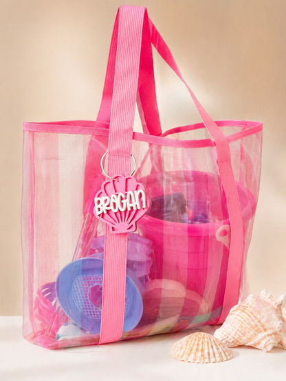 Custom Name Keychain | Personalized Acrylic Tag - Shell