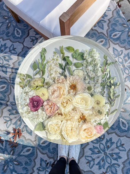 18" Table Floral Preservation Keepsake