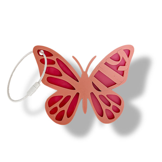 Custom Name Keychain | Personalized Acrylic Tag - Butterfly