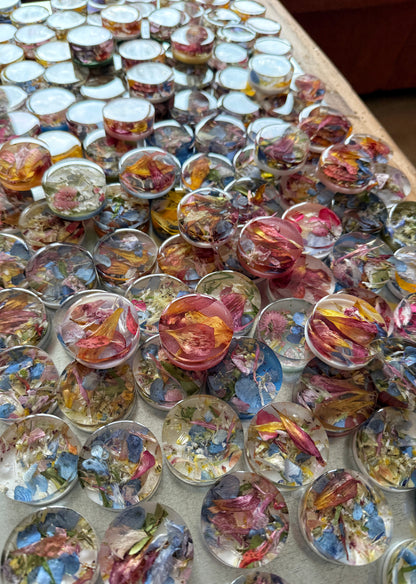 Floral Confetti Magnets | Real Pressed Flower Resin Magnets