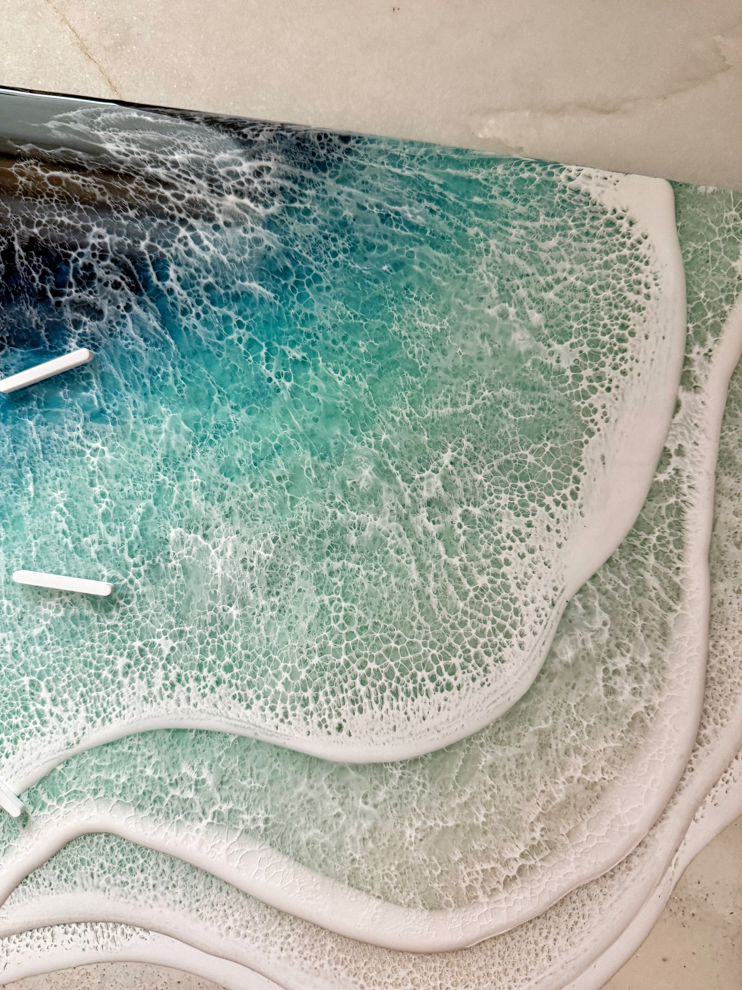 Ocean Wave Clock Wall Art