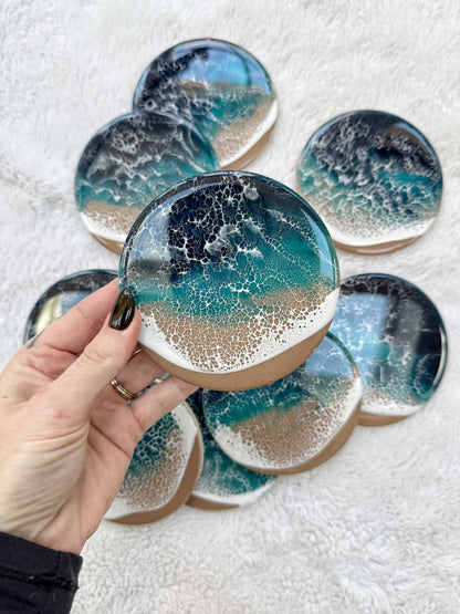 Resin Ocean Wave Coasters 4/9/26