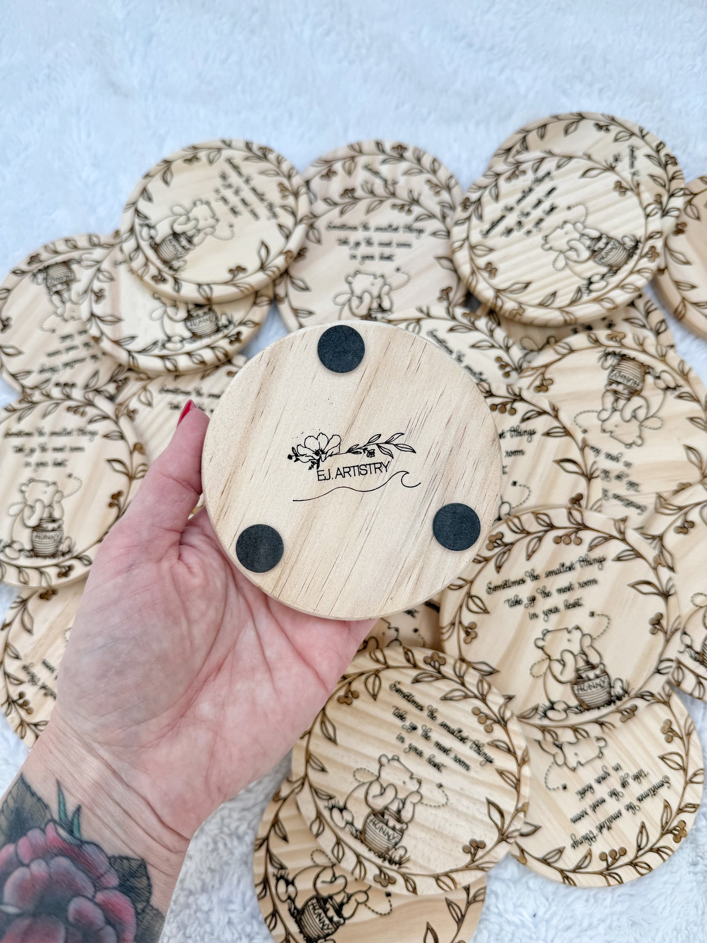 Custom Engraved Wooden Coasters