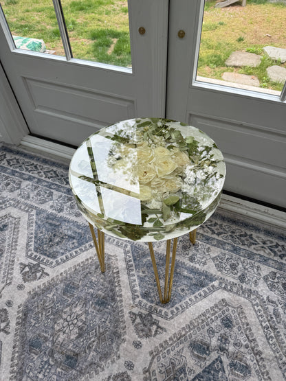 18" Table Floral Preservation Keepsake