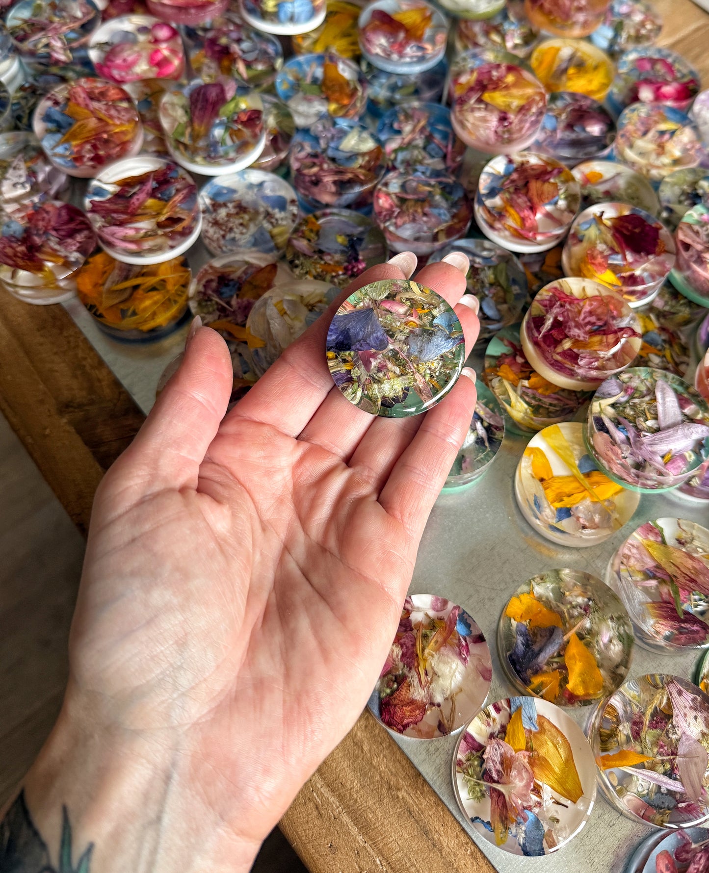 Floral Confetti Magnets | Real Pressed Flower Resin Magnets